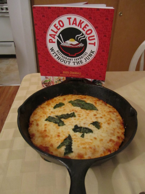 Paleo Pizza with book